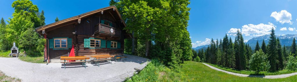 Hütte in den Bergen